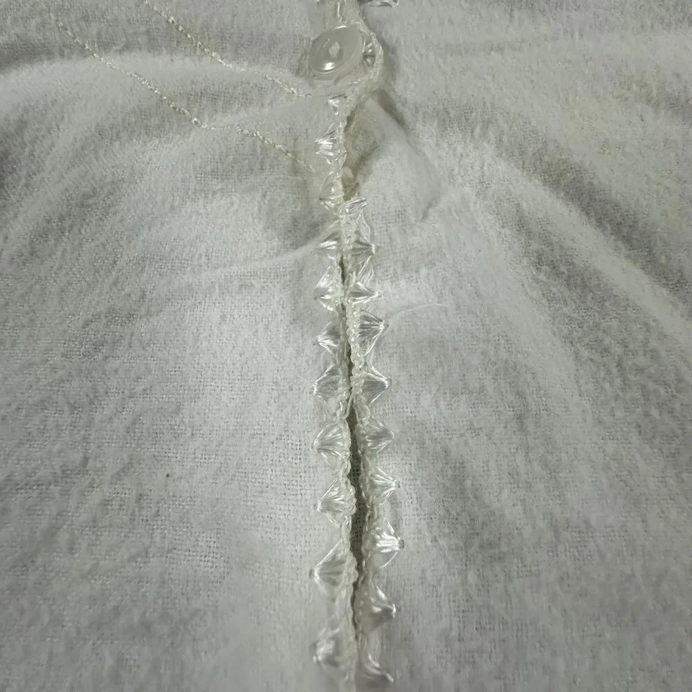 3 VTG Antique Baby Infant Bathrobe Robes Sleep Nightgown White Satin Ribbon Ties
